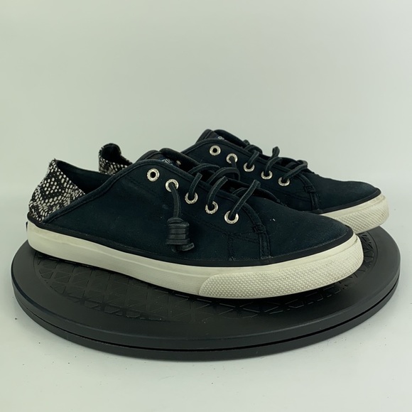 Sperry Top-Sider Seacoast Isle Black Canvas Comfort Shoes Women's Size 9 - Picture 3 of 11